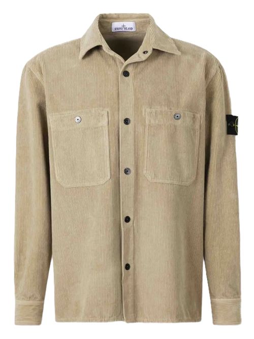 Stone Island corduroy patch-pocket shirt desert Stone Island | K2S151200012S0212V009A